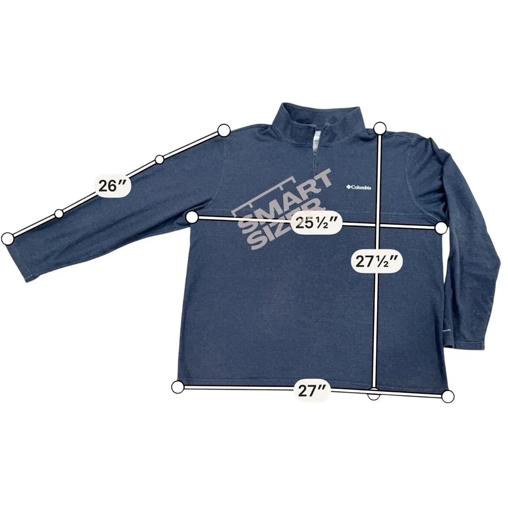Columbia Men's XXL Lightweight Navy 1/4 Zip‎